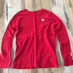 Abercrombie Kids red long sleeve